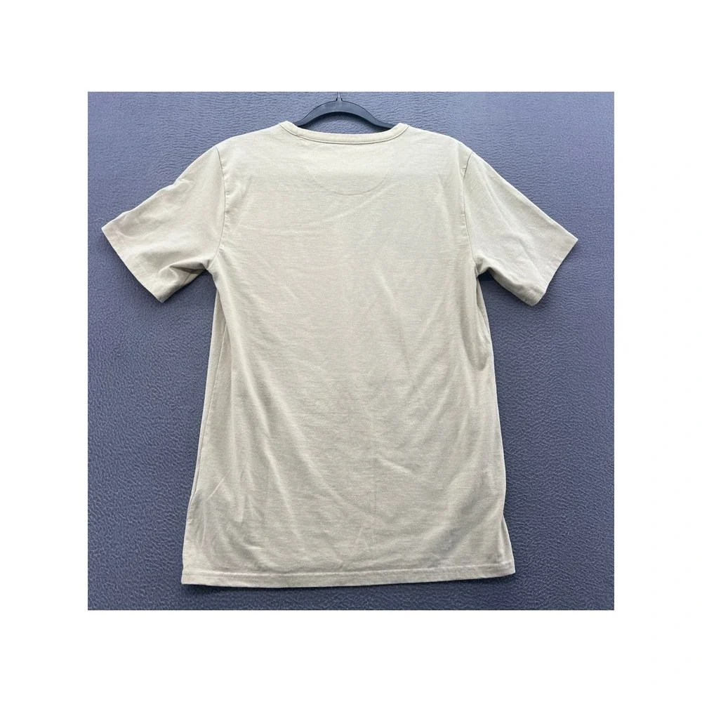 The North Face Shirt Mens Sz S Oval Intention Tent Graphic T-Shirt Tan Beige